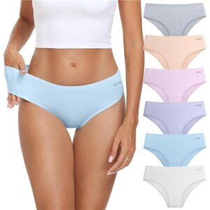 Women's Underwear Cotton Hipster Panties Low Rise Briefs Soft Strench